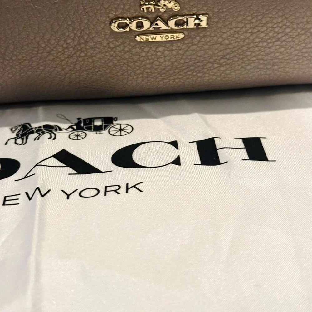 COACH Isabella Shoulder/Crossbody Bag,Pebble Leather,Light Metallic Champagne - Picture 5 of 15